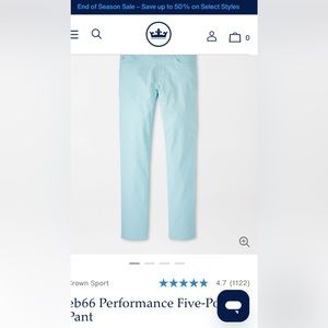Peter Millar eb66 Performance Five-Pocket Pant